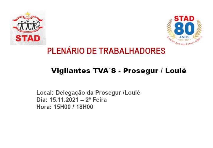 Plenário de Trabalhadores TVAS Prosegur Loulé
