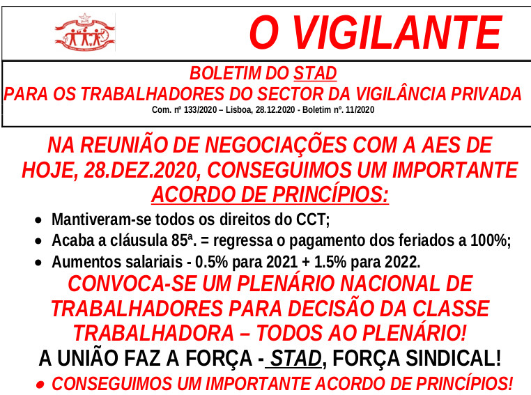 Nº133 O VIGILANTE nº. 11 2020 28.12.2020