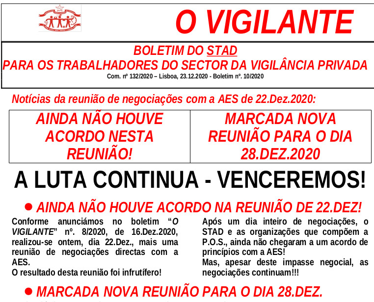 Nº 132 O VIGILANTE nº. 10 2020 23.12.202