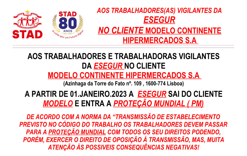 TRASMISSAO ESTABELECIMENTO MODELO CONTINENTE HIPERMERCADOS S.A