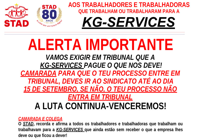 KG SERVICES Processos para Tribunal Agosto. 2023