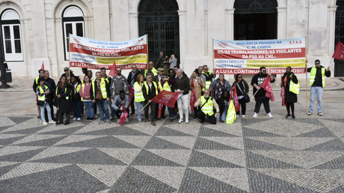 AOS TRABALHADORES E TRABALHADORAS VIGILANTES DA PSG NA CÂMARA MUNICIPAL DE LISBOA