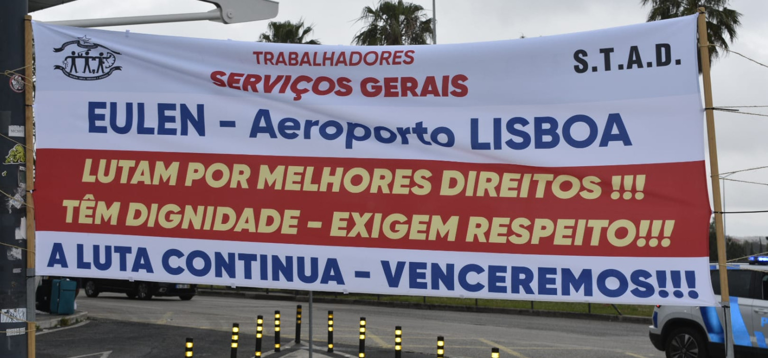Aos trabalhadores/as da EULLEN no AEROPORTO DE LISBOA: GREVE (29/4 e 30/4) E CONCENTRAÇÃO 30/4 a partir das 10h.